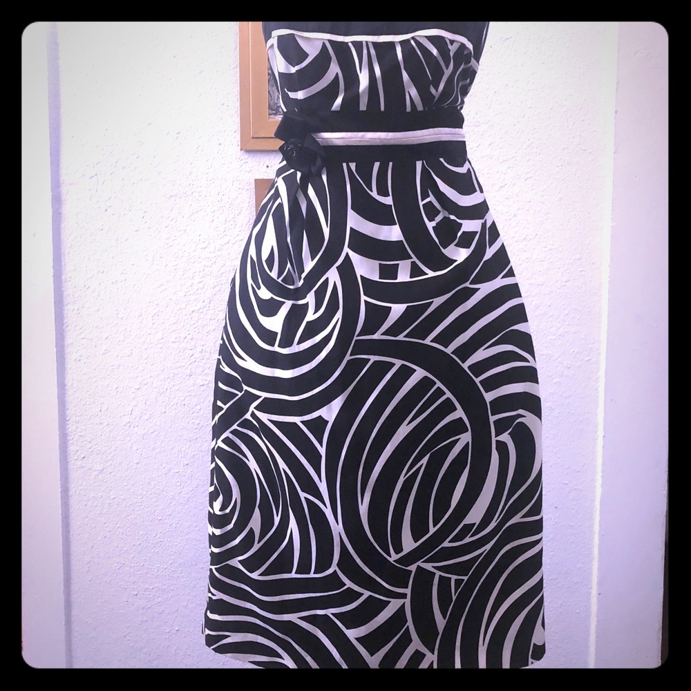 Parameter black/white size 4 dress
